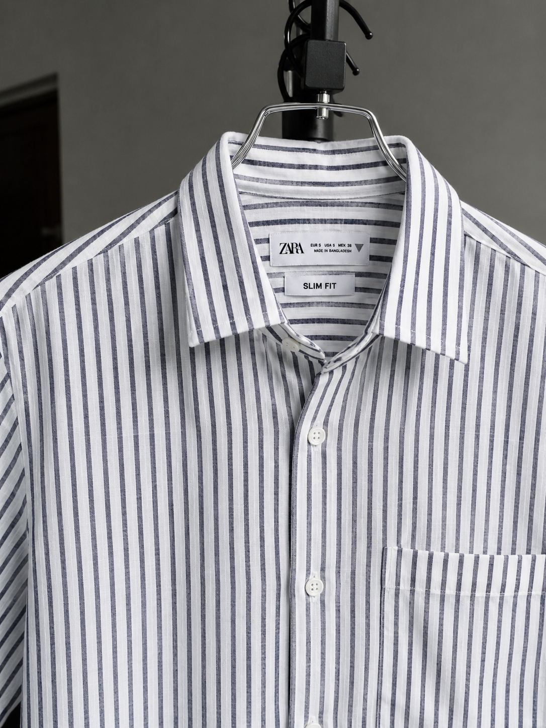 als 1 | striped half sleeve shirt