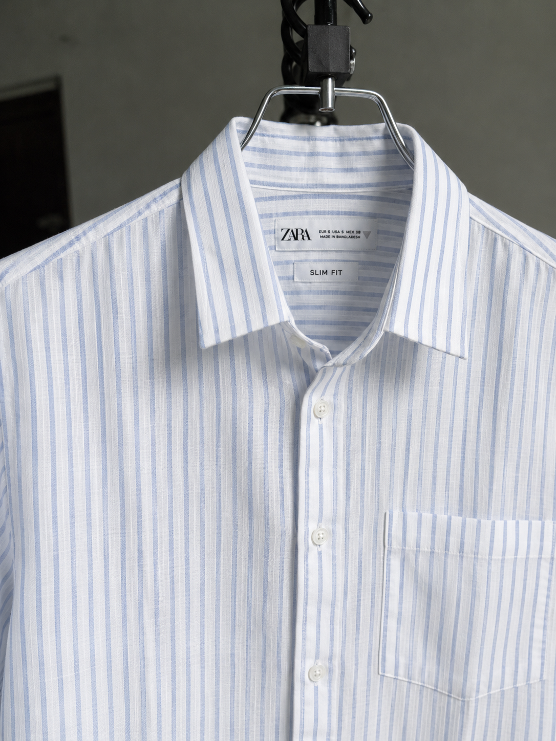 als 1 | striped half sleeve shirt