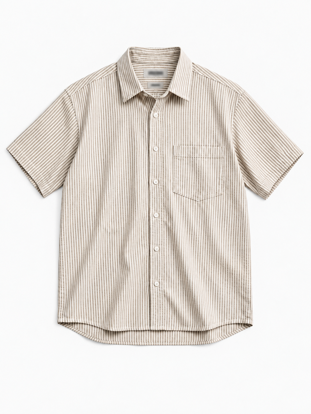 striped linen button up shirt